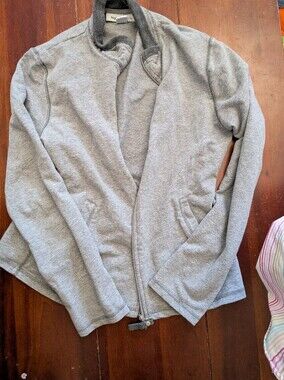 Style & Co. Gray Heather Zip Sweatshirt